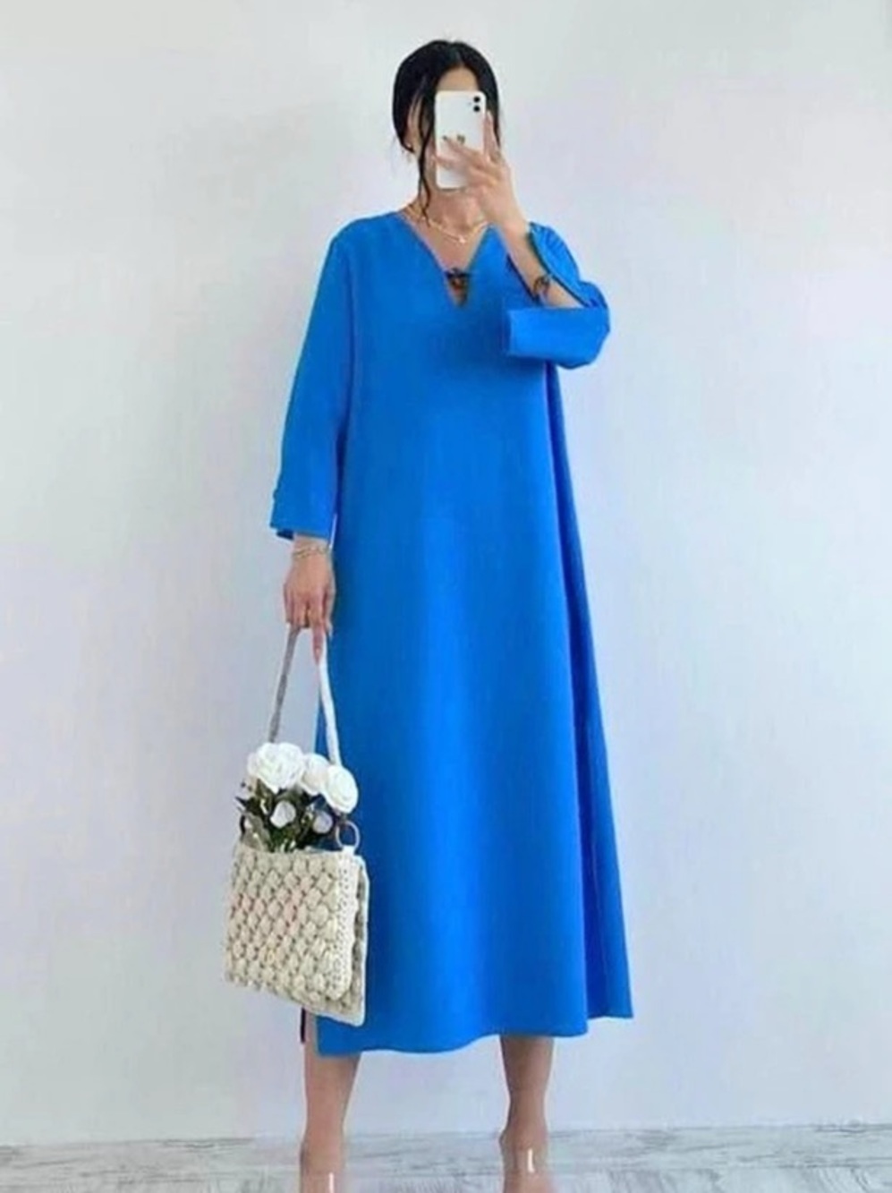 Women's Blue Maxi Dress new without tags